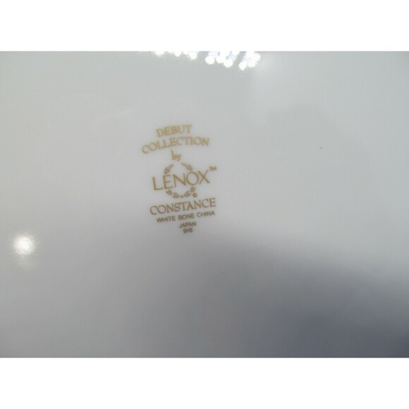 Lenox Debut Collection Constance Oval Vegetable Bowl Gold Trim 9 5/8" - Picture 10 of 10